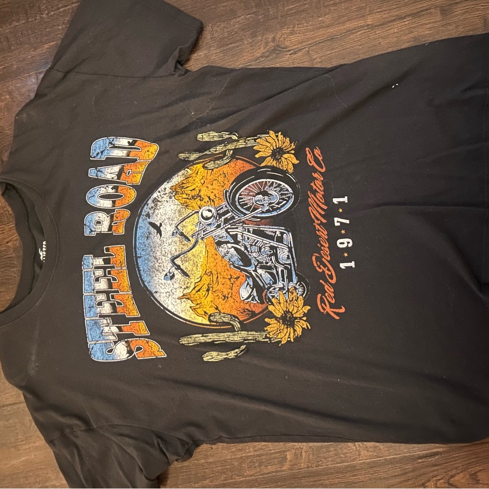 Hollister Black Steel Road Graphic Tee